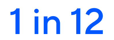 1 in 12
